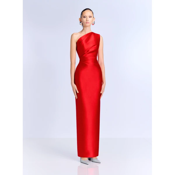 Solace London The Kira Maxi Dress in Red