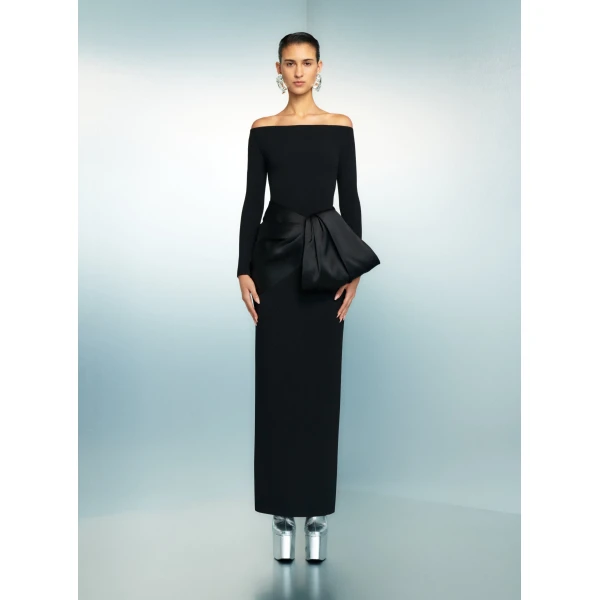 Solace London The Kori Maxi Dress in Black
