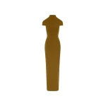 Solace London The Lang Maxi Dress in Gold | Maxi Dresses | Coveti