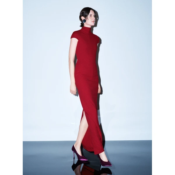 Solace London The Lang Maxi Dress in Ruby