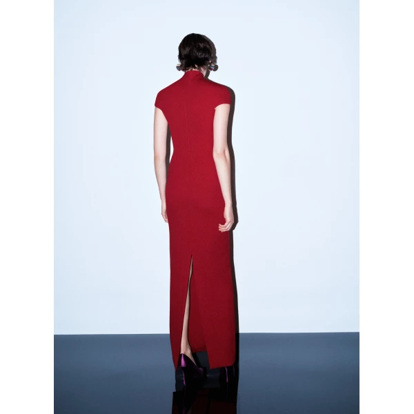 Solace London The Lang Maxi Dress in Ruby