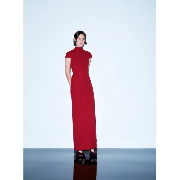Solace London The Lang Maxi Dress in Ruby