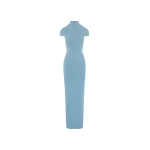 Solace London The Lang Maxi Dress in Slate Blue | Maxi Dresses | Coveti