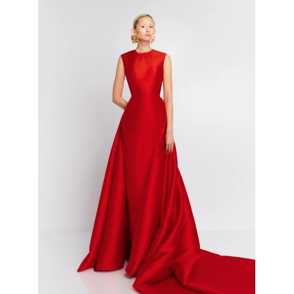 Solace London The Larsen Maxi Dress in Red
