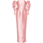 Solace London The Laylah Maxi Dress in Putty Pink | Maxi Dresses | Coveti