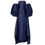 Solace London The Lea Maxi Dress in Navy | Maxi Dresses | Coveti