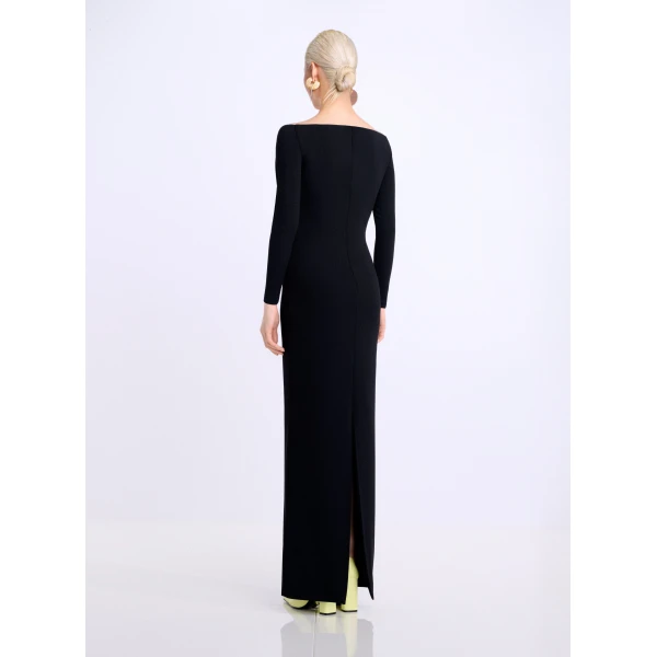 Solace London The Lolita Maxi Dress in Black
