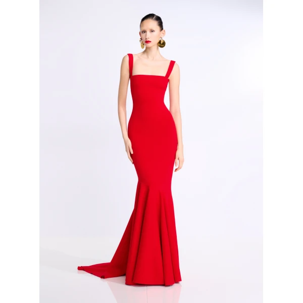 Solace London The Lottie Maxi Dress in Red