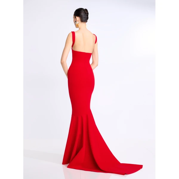 Solace London The Lottie Maxi Dress in Red