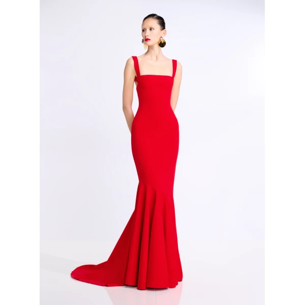 Solace London The Lottie Maxi Dress in Red