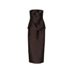 Solace London The Lucille Maxi Dress in Chesnut | Maxi Dresses | Coveti