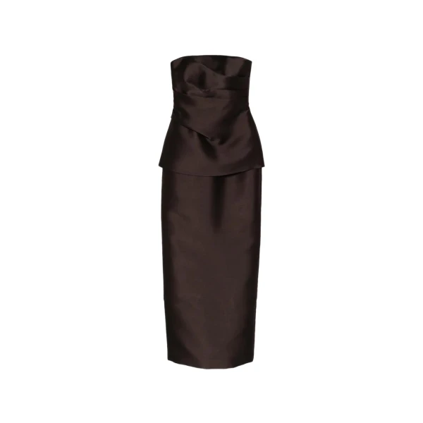 Solace London The Lucille Maxi Dress in Chesnut | Maxi Dresses | Coveti