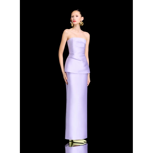 Solace London The Lucille Maxi Dress in Lavender