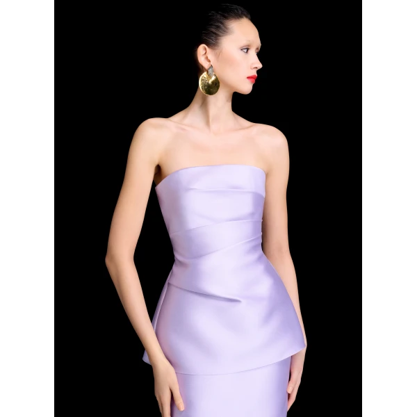 Solace London The Lucille Maxi Dress in Lavender