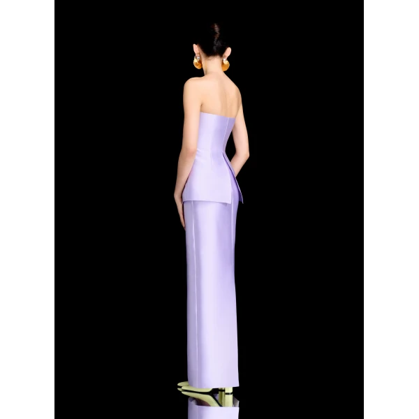 Solace London The Lucille Maxi Dress in Lavender