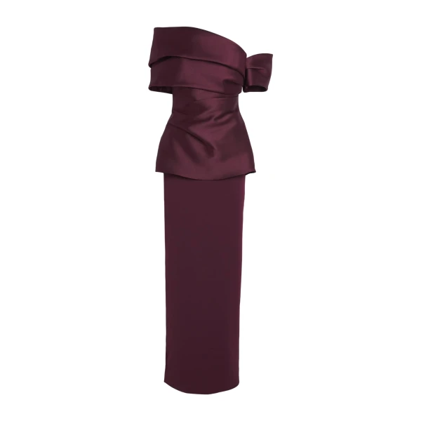 Solace London The Lucine Maxi Dress in Grape | Maxi Dresses | Coveti