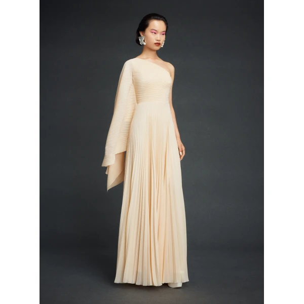 Solace London The Maci Maxi Dress in Alabaster