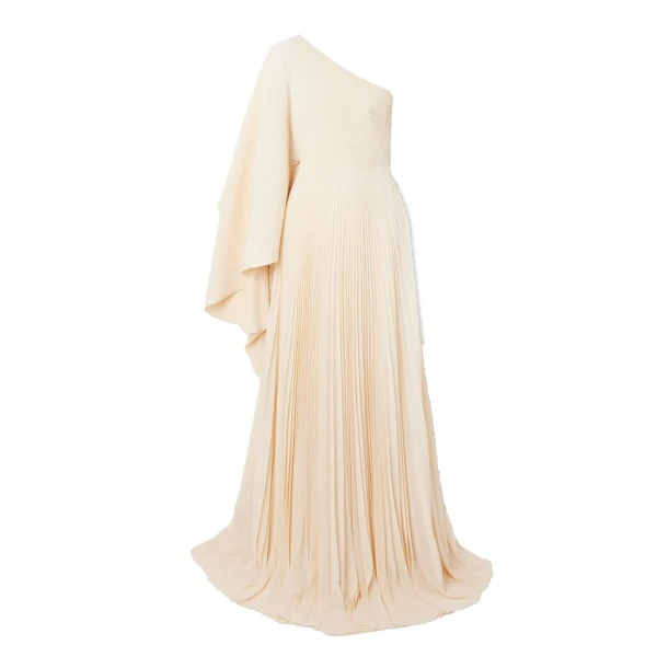 Solace London The Maci Maxi Dress in Alabaster | Maxi Dresses | Coveti