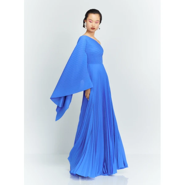Solace London The Maci Maxi Dress in Iris Blue