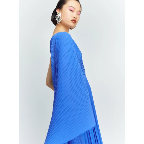 Solace London The Maci Maxi Dress in Iris Blue