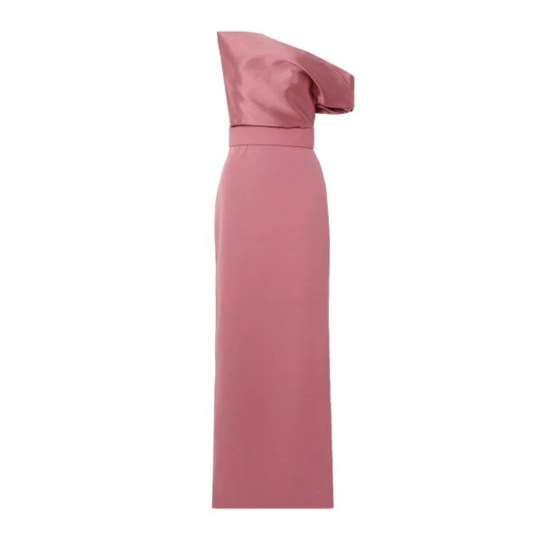 Solace London The Magda Maxi Dress in Dark Rose | Maxi Dresses | Coveti
