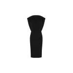 Solace London The Mansfield Midi Dress in Black | Midi Dresses | Coveti