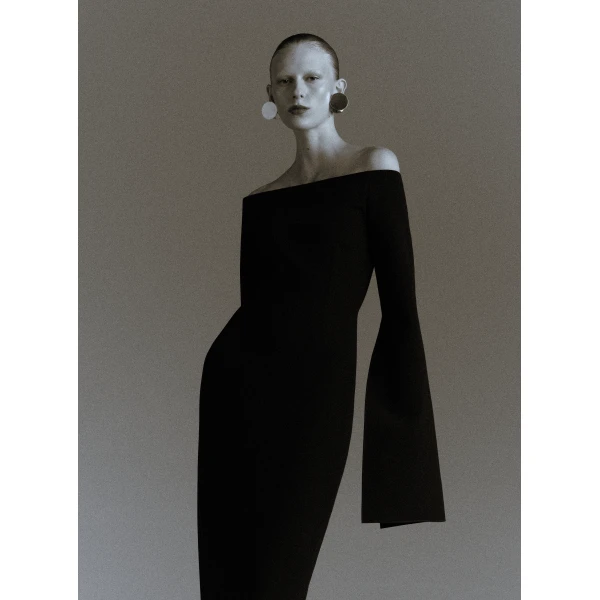 Solace London The Marcella Maxi Dress in Black