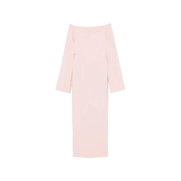 Solace London The Marcella Maxi Dress in Pale Pink | Maxi Dresses | Coveti