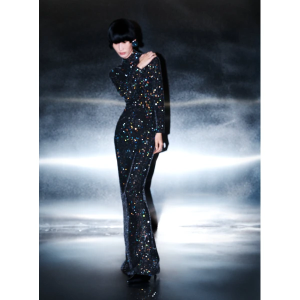 Solace London The Marella Maxi Dress in Black