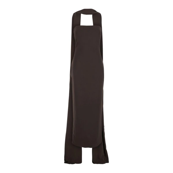 Solace London The Martine Midaxi Dress in Chesnut | Midi Dresses | Coveti