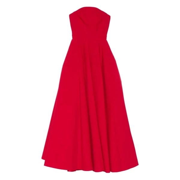 Solace London The Mathilde Maxi Dress in Crimson Red | Maxi Dresses | Coveti