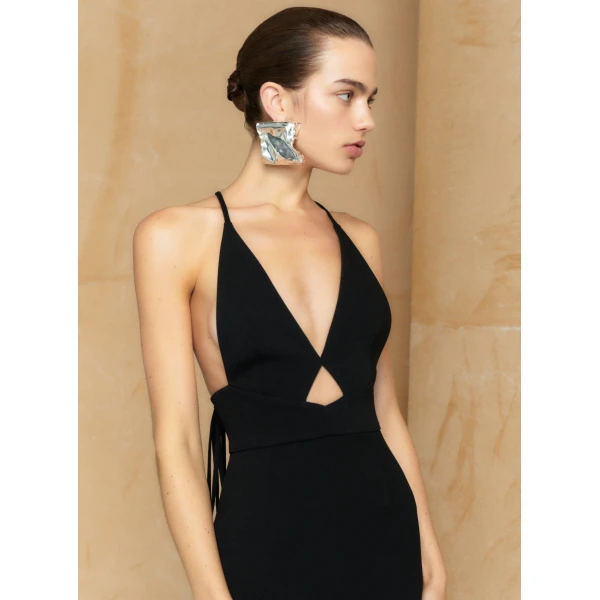 Solace London The Milly Maxi Dress in Black
