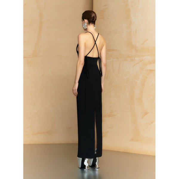 Solace London The Milly Maxi Dress in Black