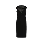 Solace London The Monica Midi Dress in Black | Midi Dresses | Coveti