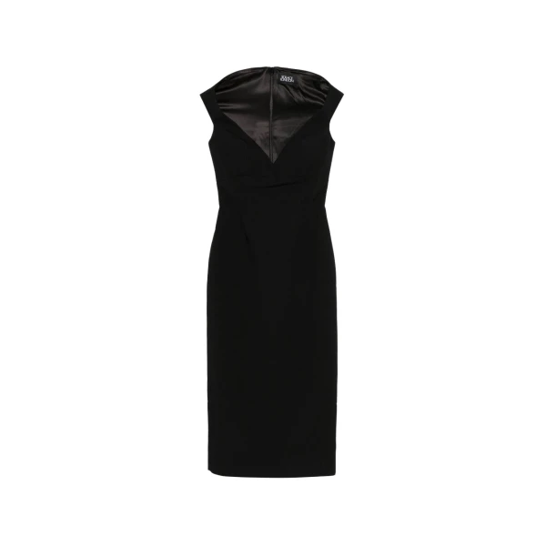 The Monica Midi Dress in Black