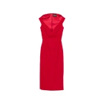 Solace London The Monica Midi Dress in Crimson Red | Midi Dresses | Coveti
