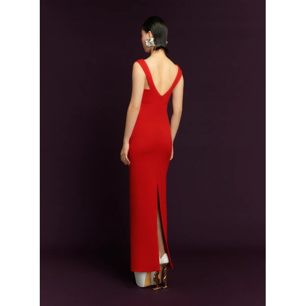 Solace London The Nalani Maxi Dress in Red