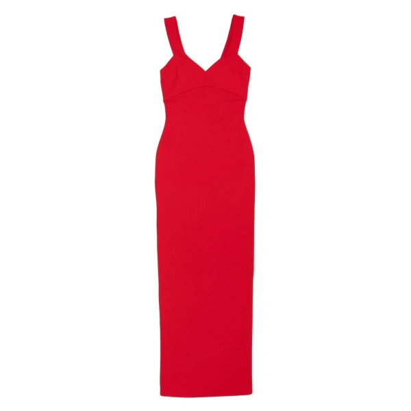 The Nalani Maxi Dress in Red