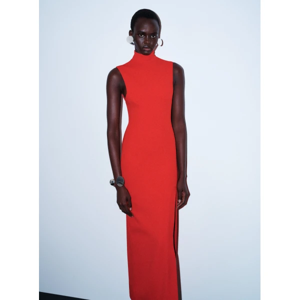 Solace London The Nanette Maxi Dress in Red