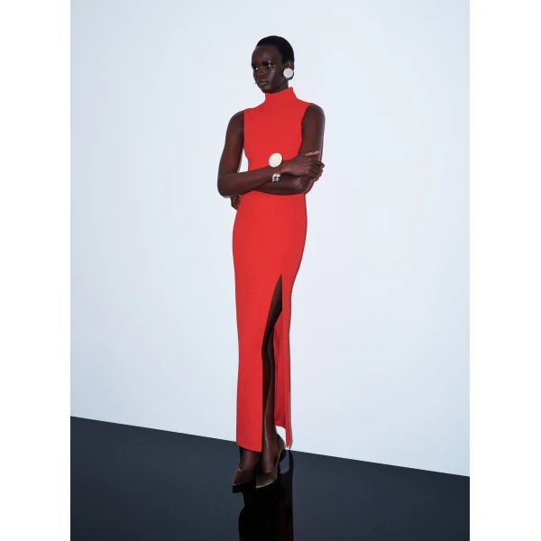 Solace London The Nanette Maxi Dress in Red