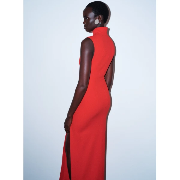Solace London The Nanette Maxi Dress in Red