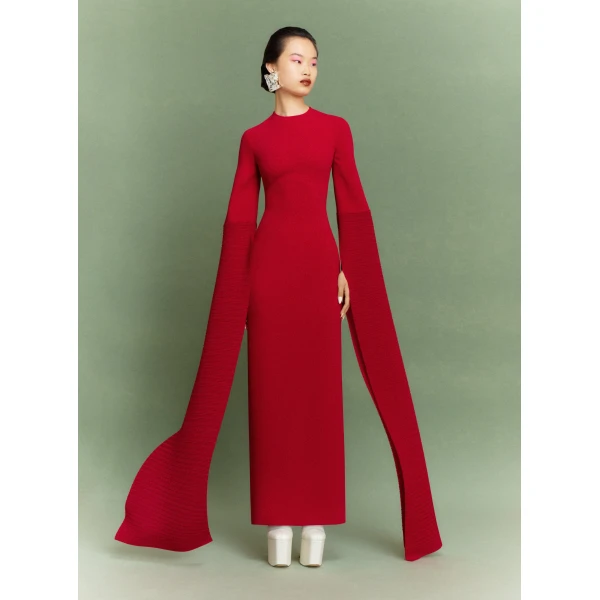 Solace London The Naomi Maxi Dress in Ruby