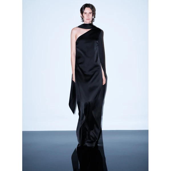 Solace London The Newman Maxi Dress in Black