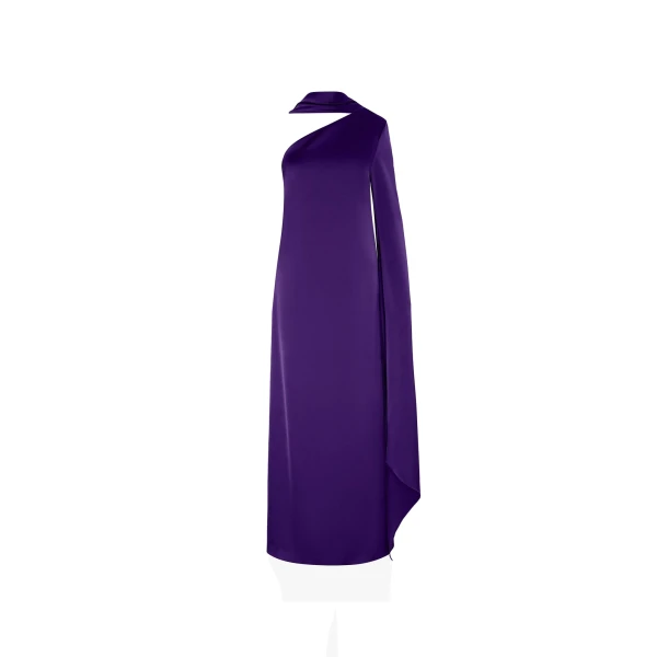 Solace London The Newman Maxi Dress in Deep Orchid | Maxi Dresses | Coveti