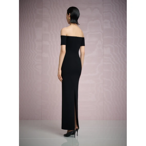 Solace London The Nile Maxi Dress in Black