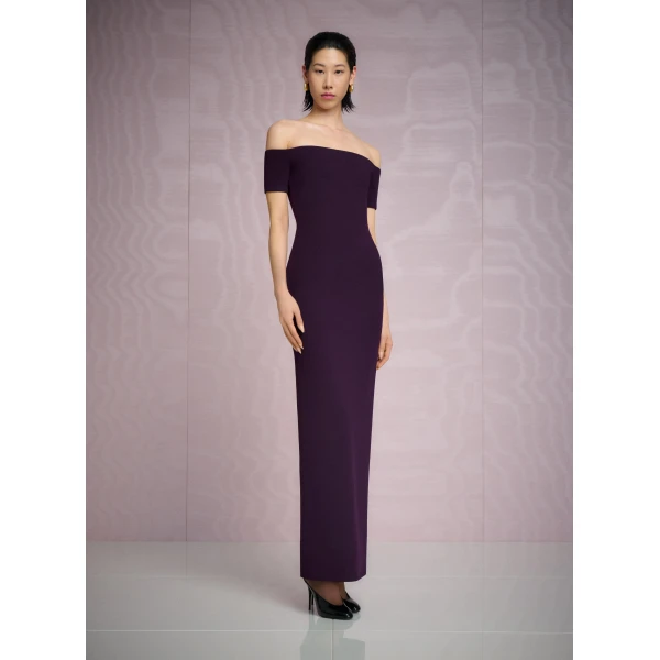 Solace London The Nile Maxi Dress in Plum