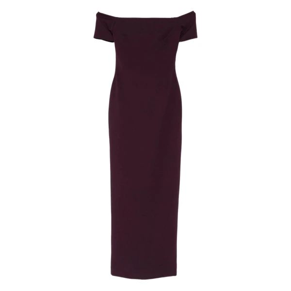 Solace London The Nile Maxi Dress in Plum | Maxi Dresses | Coveti