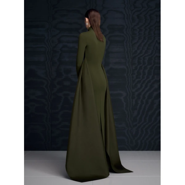 Solace London The Olivia Maxi Dress in Dark Olive