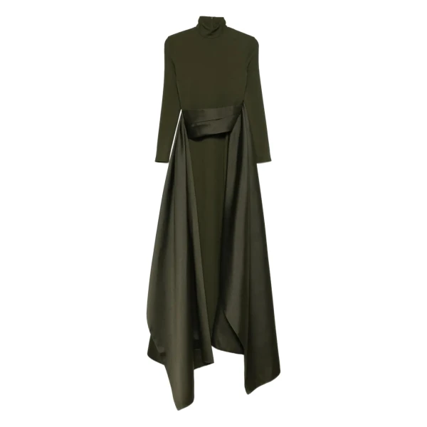 Solace London The Olivia Maxi Dress in Dark Olive | Maxi Dresses | Coveti