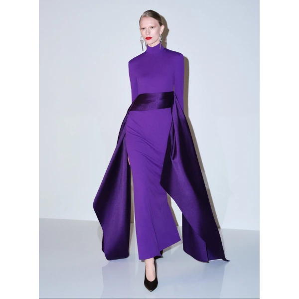 Solace London The Olivia Maxi Dress in Deep Orchid